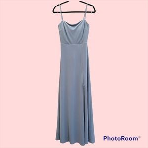 Birdy Grey Benny Women’s Dress Size S crepe Dusty Blue